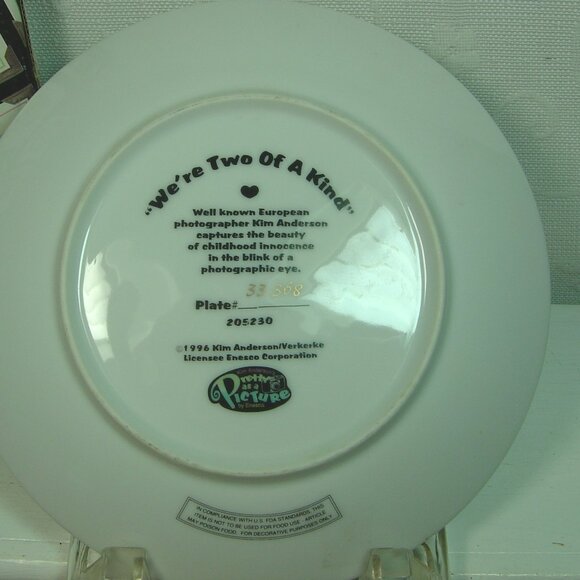 Kim Anderson Pretty as a Picture 6" plate-"We're Two of a Kind"-1996 - Picture 3 of 5